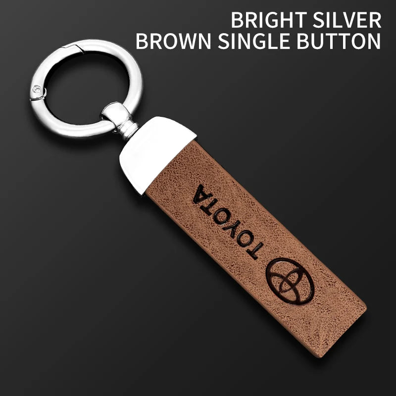 Leather Keychain for Toyota