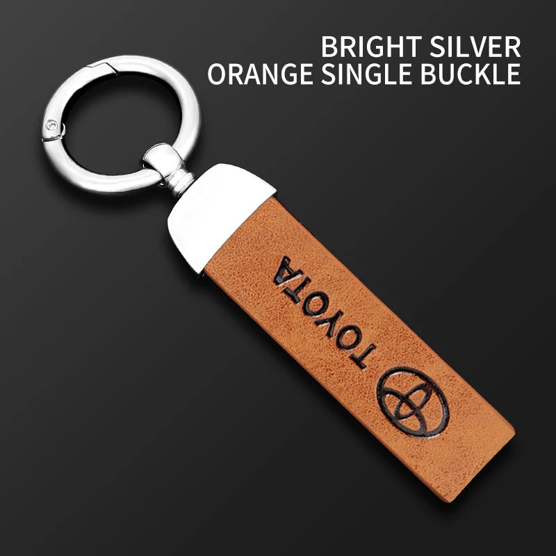 Leather Keychain for Toyota