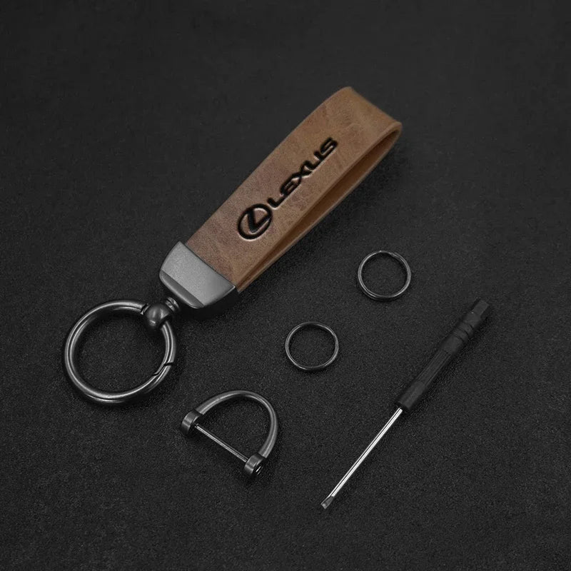 Leather Keychain for Lexus