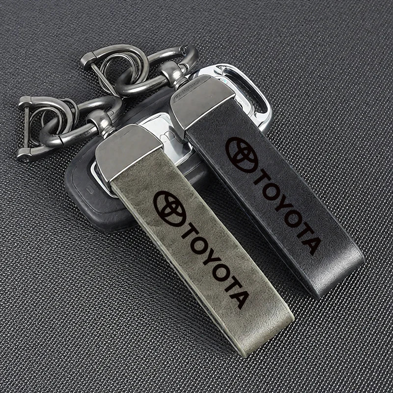 Leather Keychain for Toyota
