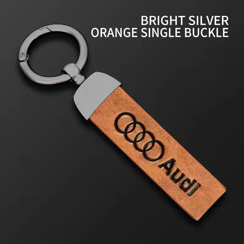 Leather Keychain for Audi
