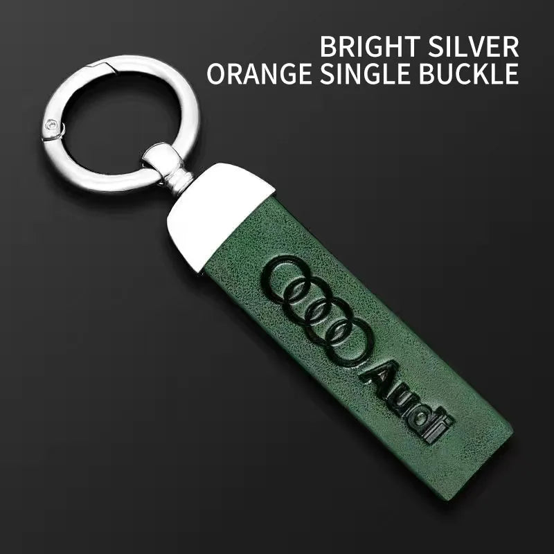 Leather Keychain for Audi