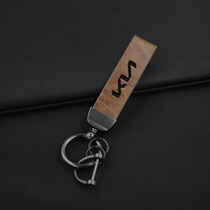 Leather Keychain for Kia