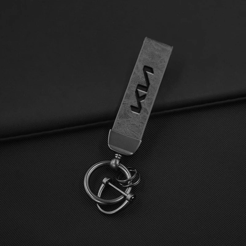 Leather Keychain for Kia