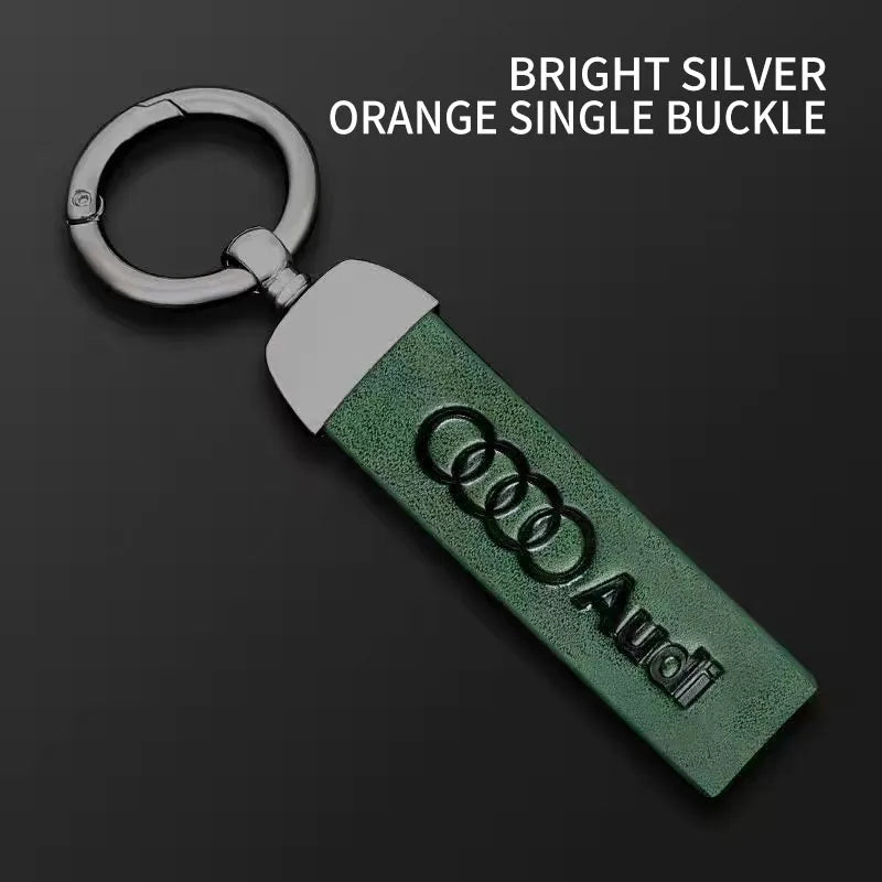 Leather Keychain for Audi