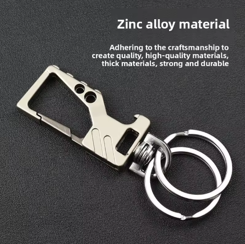 2 Pcs Metal Car Keychain