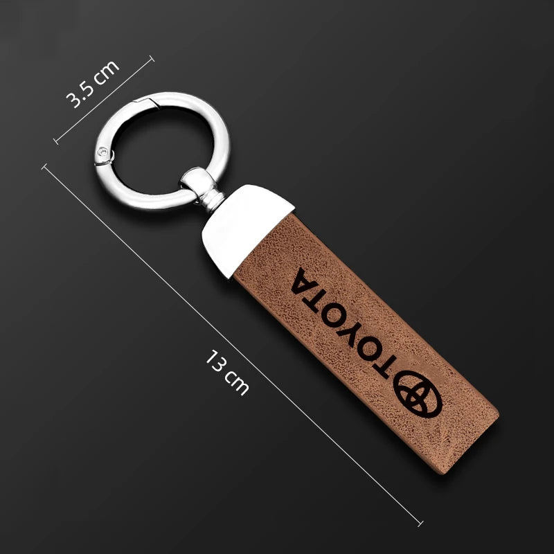 Leather Keychain for Toyota