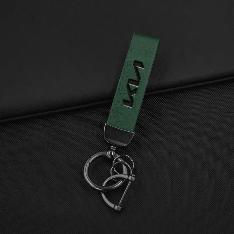 Leather Keychain for Kia