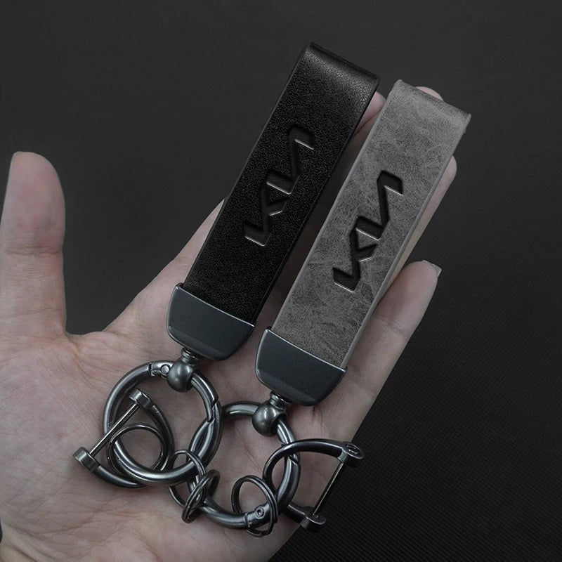 Leather Keychain for Kia